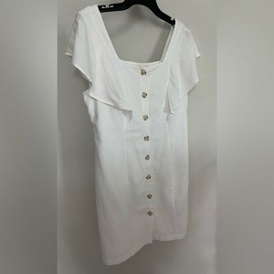 A.N.A Woman’s Dress Button Down Size Medium White